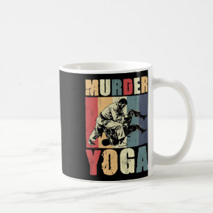 Taza De Café Jiu Jitsu Brasileño Retro Asesinato Yoga Divertido