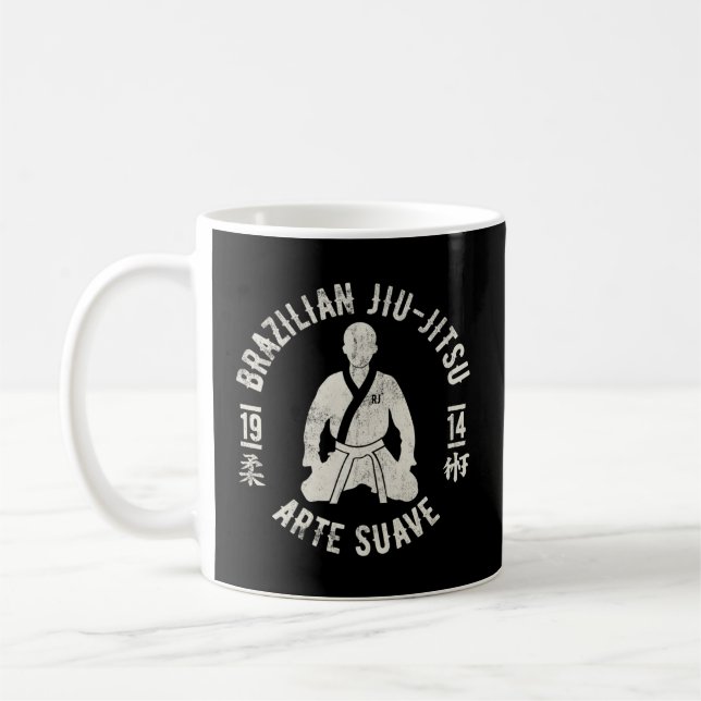 Taza De Café Jiu Jitsu E Suave Oss Bjj (Izquierda)
