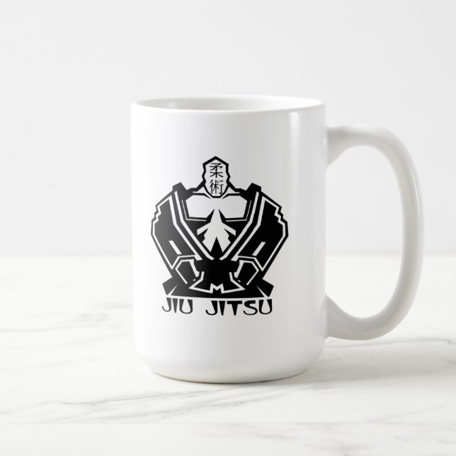 Taza De Café Jiu Jitsu - el combatiente se prepara (Derecha)
