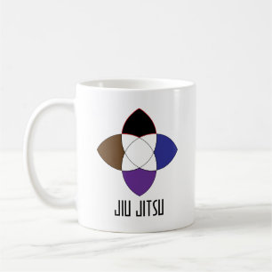 Taza De Café Jiu Jitsu Flower