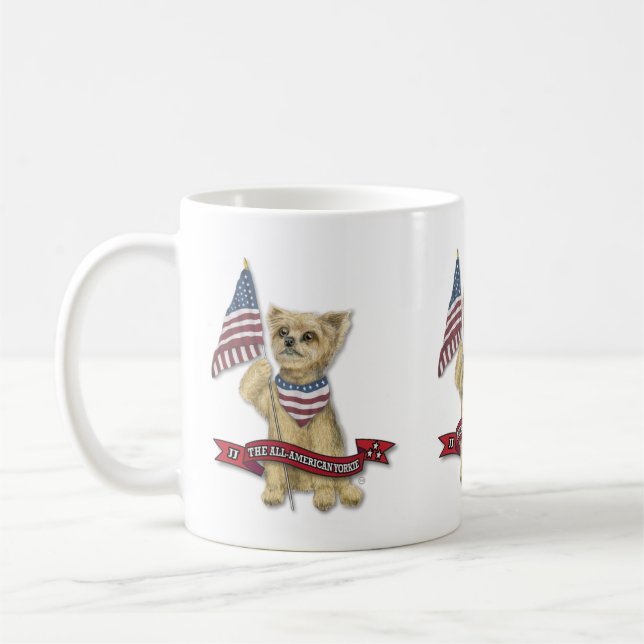 Taza De Café JJ The All American Yorkie Mug (Izquierda)