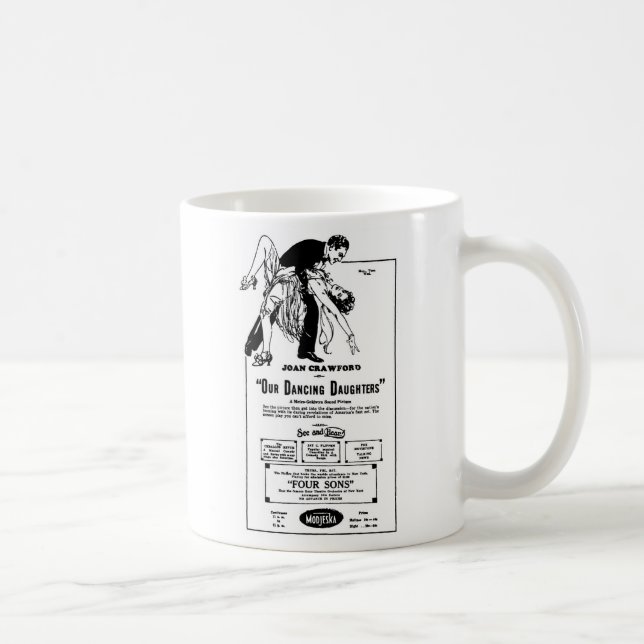 Taza De Café Joan Crawford NUESTRAS HIJAS 1928 del BAILE (Derecha)
