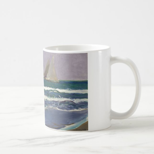 Taza De Café Joaquin Sorolla - Barcos en el mar (Derecha)