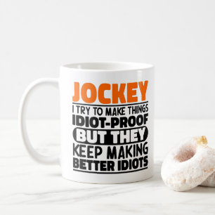 Taza De Café Jockey Intento Hacer Las Cosas Divertidas Jockey