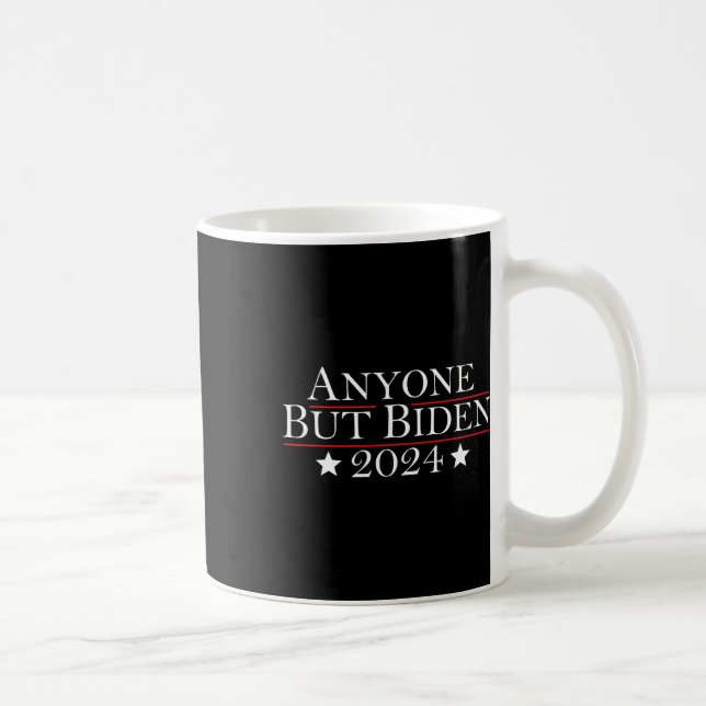 Taza De Café Joe Biden Cualquiera Menos Biden 2024 Trump (Derecha)