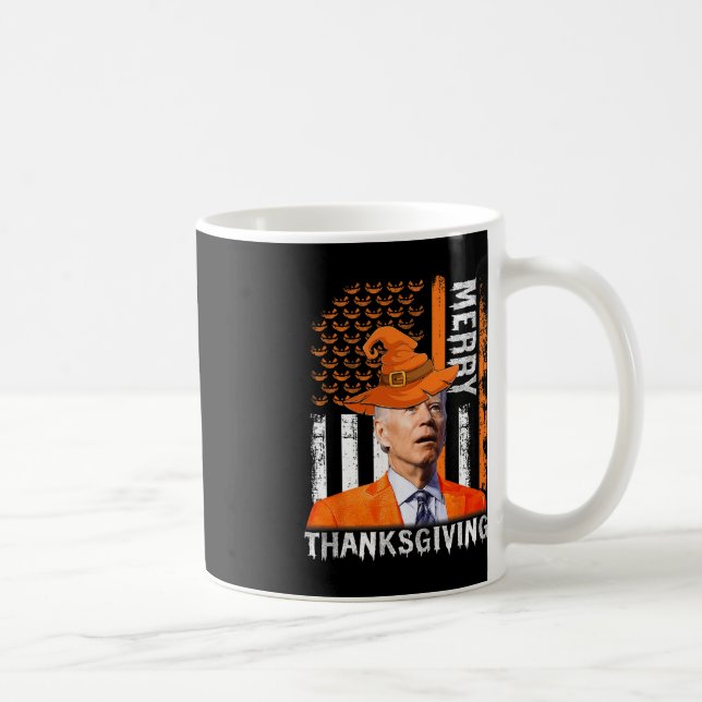 Taza De Café Joe Biden Happy Halloween Merry Thankending US F (Derecha)