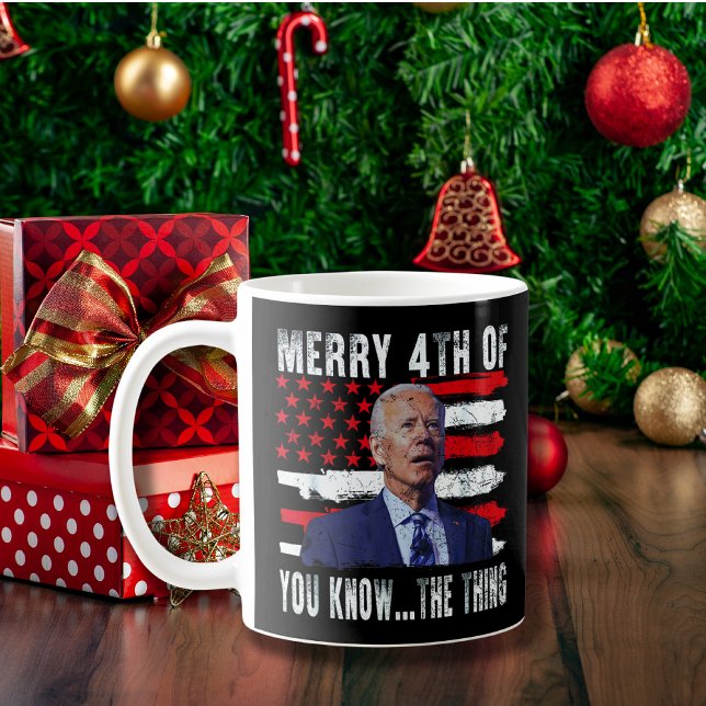 Taza De Café Joe Biden Merry, 4 de ustedes saben... (Subido por el creador)