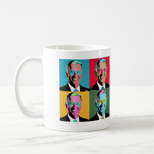 Taza De Café JOE BIDEN Pop Art Aviators (Izquierda)