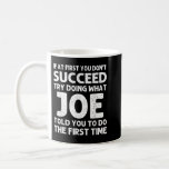 Taza De Café JOE Gift Name Personalized Birthday Funny Christma<br><div class="desc">JOE Nombre de regalo Chiste de Navidades divertidos de cumpleaños personalizado</div>