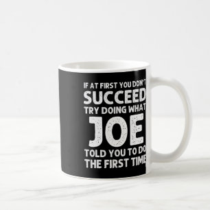 Taza De Café Joe Gift Nombre Personalizado Cumpleaños Funny Chr