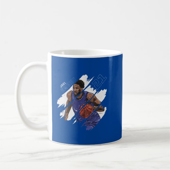 Taza De Café Joel Embiid Stripes (Izquierda)