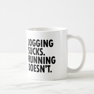 Taza De Café Jogging Sucks. Correr no.
