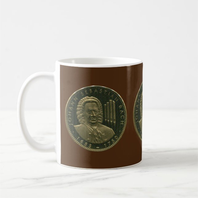 Taza De Café Johann Sebastian Bach Orgánico Conmemorativo (Izquierda)