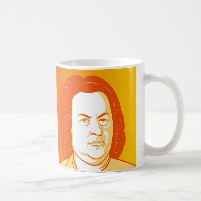 Taza De Café Johann Sebastian Bach Portraits (Derecha)