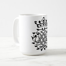 Taza De Café Johann Sebastian Bach Seal Escudo Monograma Insign