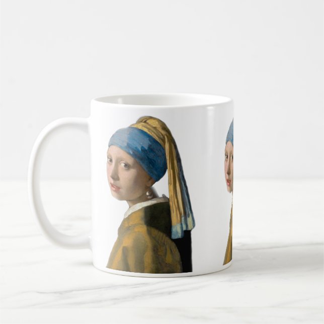 Taza De Café Johannes Vermeer, Chica de Pearl Earring (Izquierda)