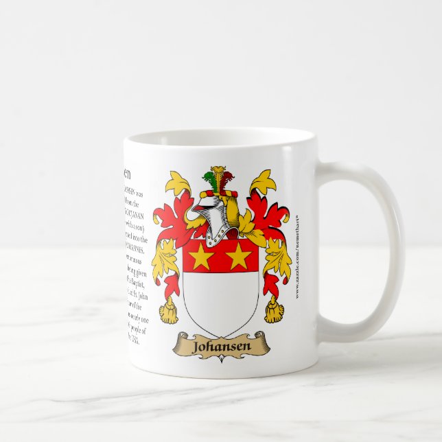 Taza De Café Johansen, el origen, el significado y el escudo (Derecha)