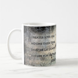 Taza De Café John 15:13 Scripture Mugs