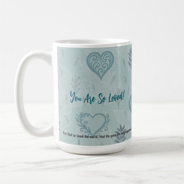 Taza De Café John 3:16 Mug You are so loved (Izquierda)