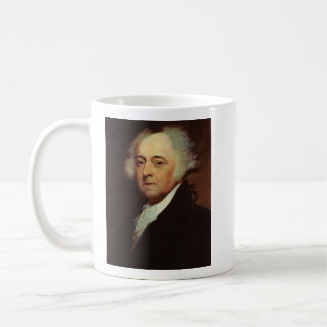 Taza De Café "John Adams Liberty Cita Ceramic Mug (Izquierda)