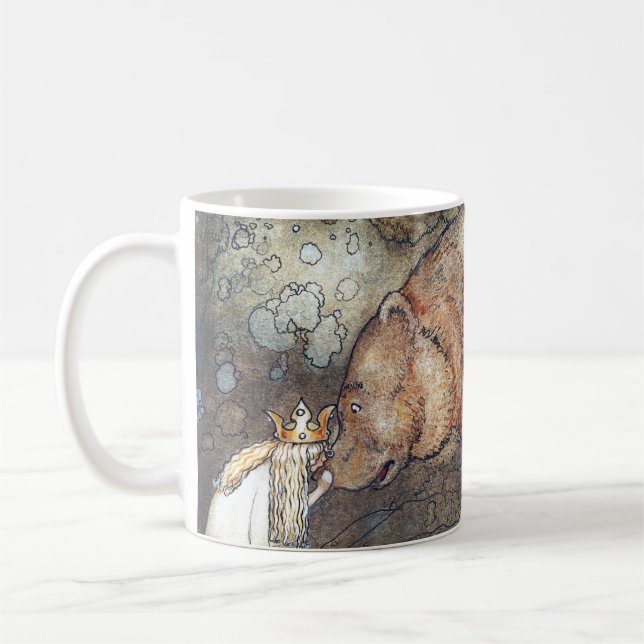 Taza De Café John Bauer Pobre Café Basse Mug (Izquierda)