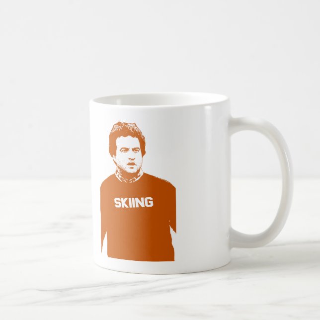 Taza De Café John Belushi Skiing (Derecha)