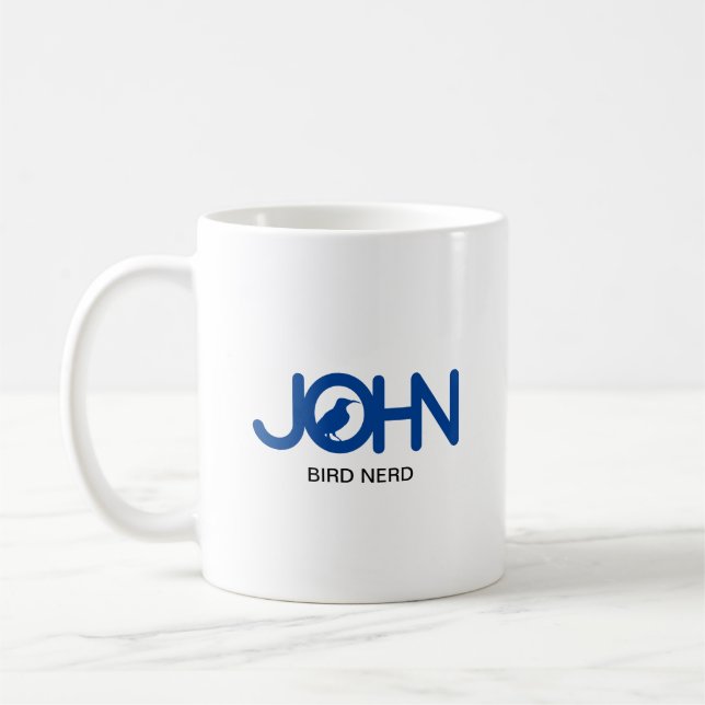 Taza De Café John Bird Nerd (Izquierda)