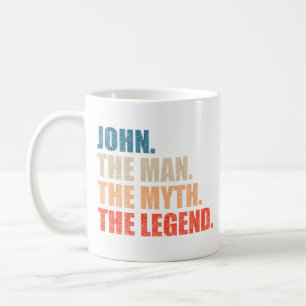 Taza De Café John El Hombre El Mito La Leyenda