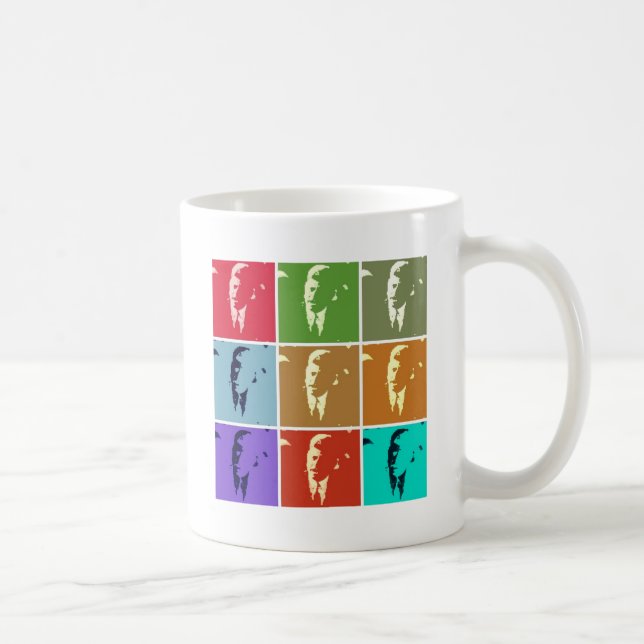 Taza De Café John F Kennedy Pop Art (Derecha)