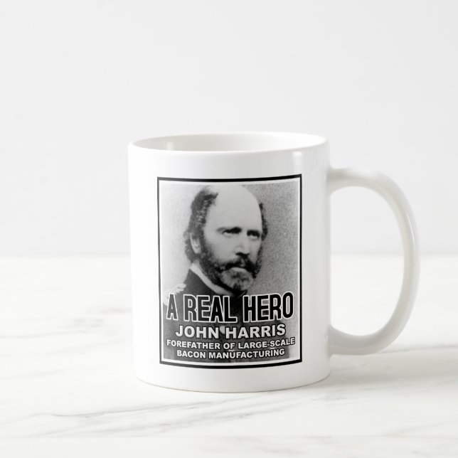 Taza De Café John Harris Bacon Hero Funny Mug (Derecha)