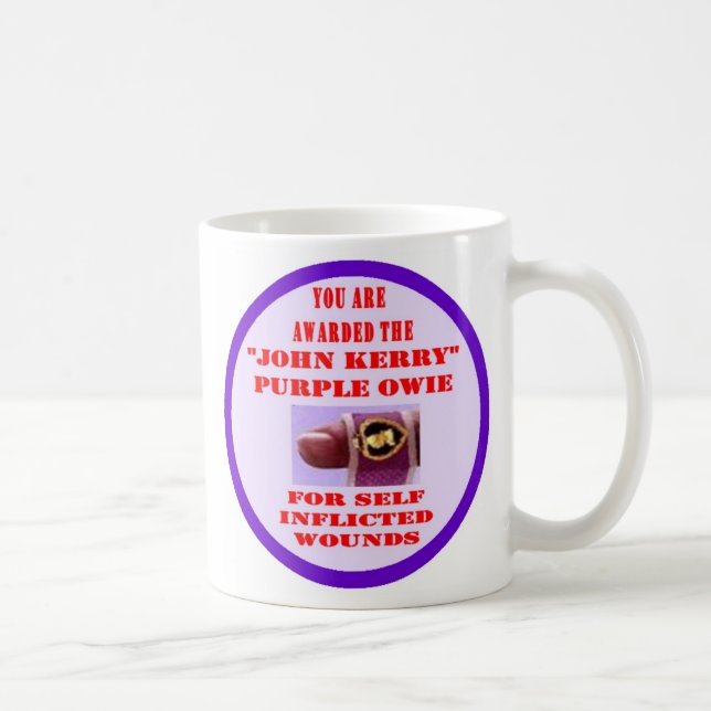 TAZA DE CAFÉ JOHN KERRY PURPLE OWIE (Derecha)