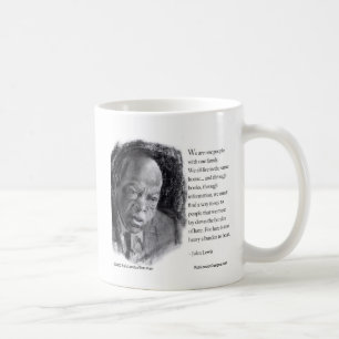 Taza De Café John Lewis y un retrato hermoso con cita