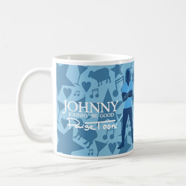 Taza De Café Johnny - "Johnny Be Good" Citas mug (Izquierda)