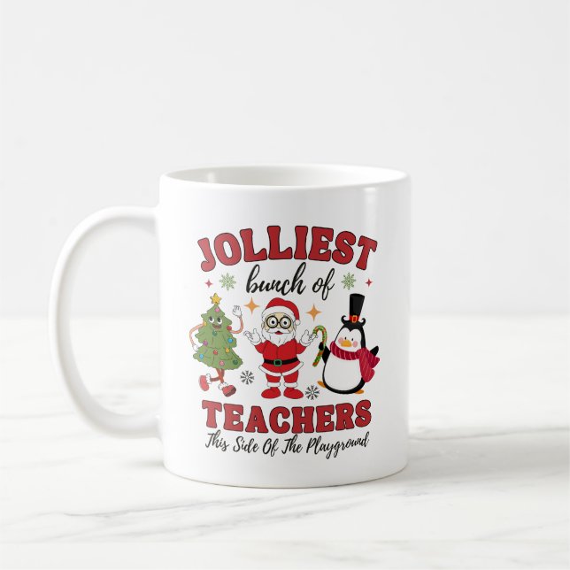 Taza De Café Joldest Bunch De Profesores Y Navidades (Izquierda)