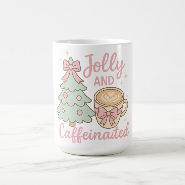 Taza De Café Jolly & Caffeinated Coquette Christmas Latte Mug (Centro)