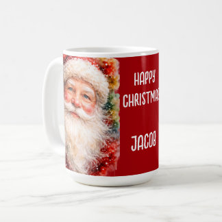 Taza De Café Jolly Christmas Santa Portrait