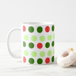 Taza De Café Jolly Holiday Polka Dots