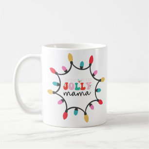 Taza De Café Jolly mama- chritmas luz café mug