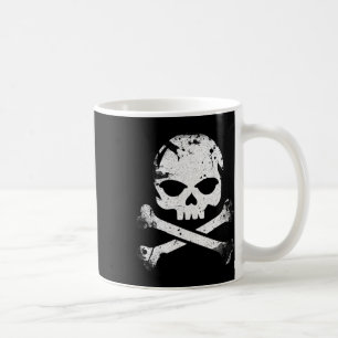 Taza De Café Jolly Roger Pirate Skull Y Bandera De Los Cruces H