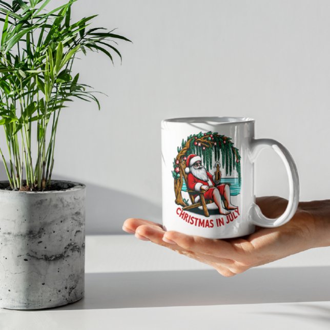 Taza De Café Jolly Santa Disfrutando De Una Cerveza (Subido por el creador)