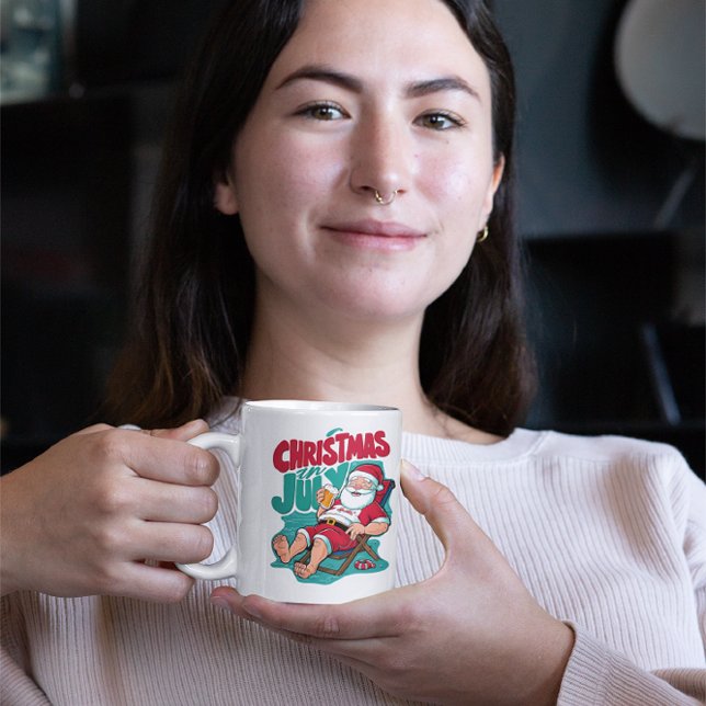 Taza De Café Jolly Santa Savorando una escarcha (Subido por el creador)
