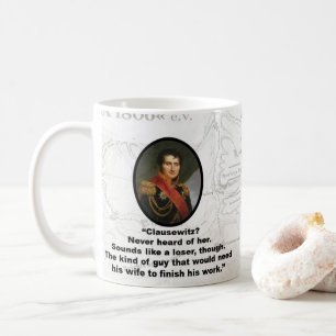 Taza De Café Jomini piensa que Clausewitz es un perdedor