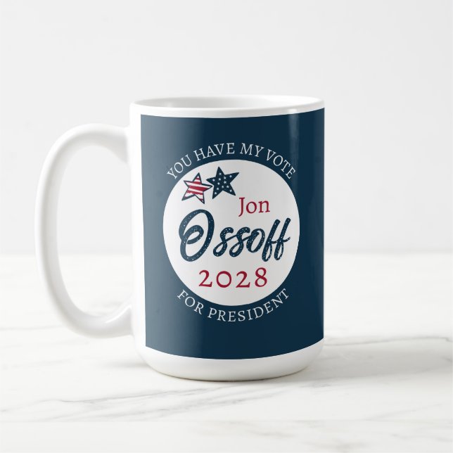 Taza De Café Jon Ossoff Presidente 2028  (Izquierda)