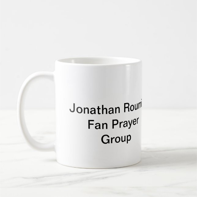 Taza De Café Jonathan Roumie Fan Prayer Group (Izquierda)
