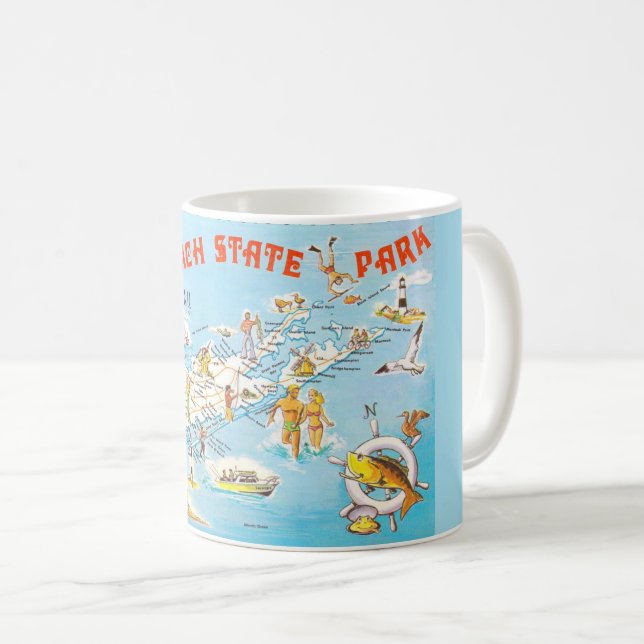 Taza De Café Jones Beach Long Island Mug (Anverso derecho)