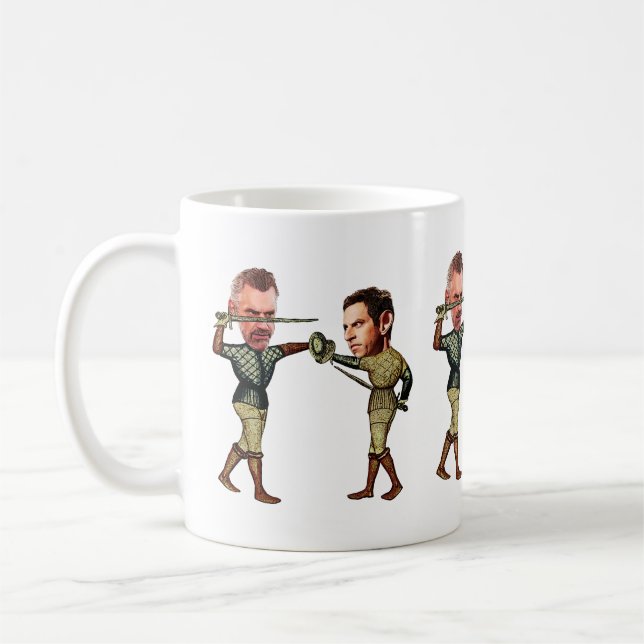 Taza De Café Jordania Peterson contra Sam Harris (Izquierda)