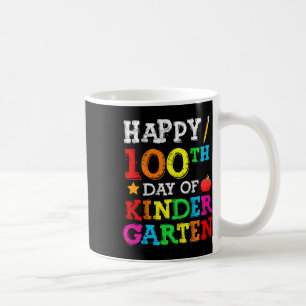 Taza De Café Jornadas Escolares 100° Día De Jardín De Niños Esc