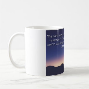 Taza De Café Joseph Campbell cita noche oscura del alma