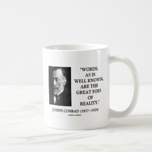 Taza De Café Joseph Conrad Palabras Grandes Tontas De La Cita D