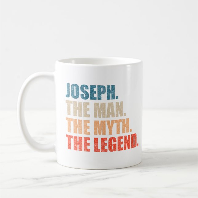 Taza De Café Joseph El Hombre El Mito La Leyenda (Izquierda)